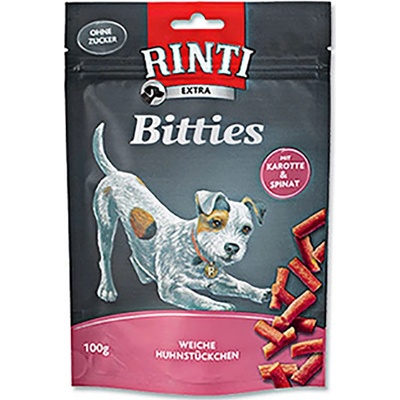 Rinti Extra Bitties kuře, játra, karotka & špenát 75 g