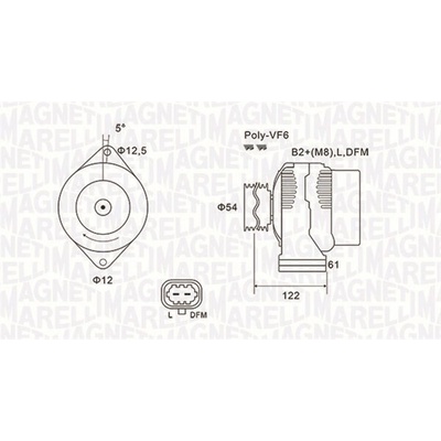 Alternátor MAGNETI MARELLI 063731994010