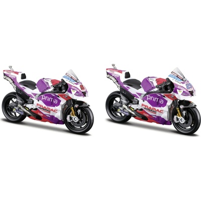 Maisto 36390 Motocykl Ducati Pramac racing 2022 5 JOHANN ZARCO 89 JORGE MARTIN assort 1:18