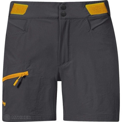 Bergans Cecilie MTN Softshell dámské kalhoty Solid Dark Grey/Cloudberry Yellow