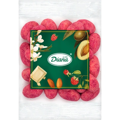 Diana Company Mandle v poleve z malín a bielej čokolády 100 g