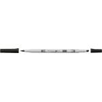 Tombow Маркер алкохолен ABT PRO Dual четка N15 черен (ABTP-N15)