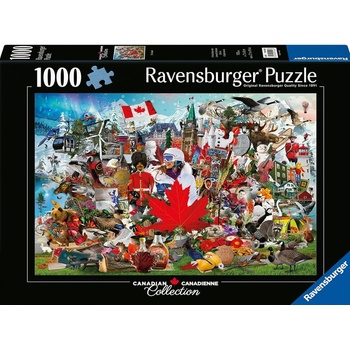 Ravensburger Пъзел Ravensburger от 1000 части - О, Канада! (12001006)