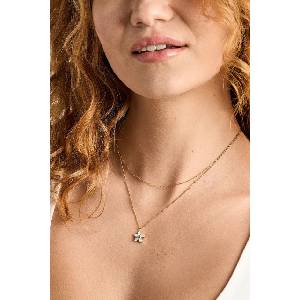 Fossil колие дамско от неръждаема стомана седефно Sutton (JF04969710)