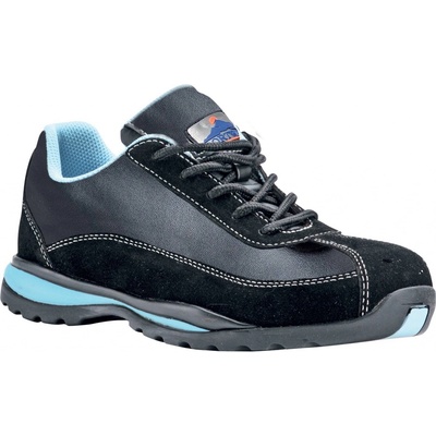 PORTWEST STEELITE SAFETY TRAINER S1P HRO poltopánka čierna/modrá