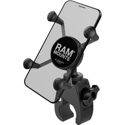 Kompletná zostava držiaka pre menšie telefóny X-Grip so "Snap-Link Tough-Claw" upínaním na riadidlá, RAM Mounts