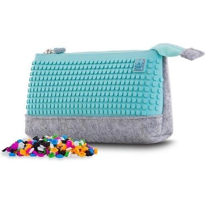 PIXIE CREW голям калъф СИВО/ТЮРКОАЗЕНО/РОЗОВО