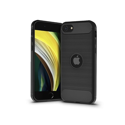 Haffner Apple iPhone SE 2020/SE 2022 Carbon Logo case black (PT-5977)