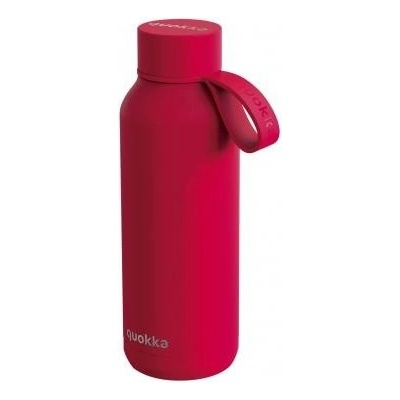 Quokka Nerezová fľaša termoska s pútkom CHERRY RED 630 ml