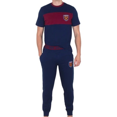West Ham United pánské pyžamo kr.rukáv tm.modré