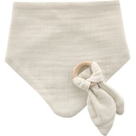 BabyJem Муселинов лигавник с гризалка BabyJem - Ecru (736) - baby