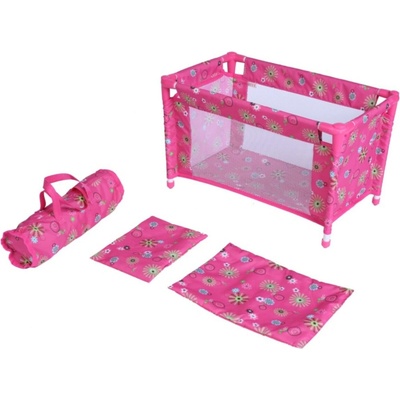 Teddies Postýlka pro panenky kov/plast rozkládací