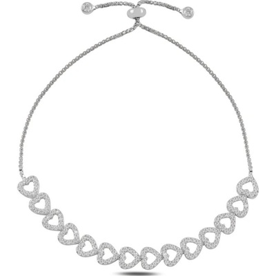 Olivie stříbrný náramek SRDCE 8442