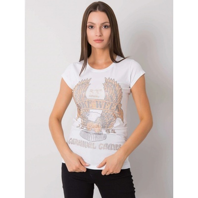 DÁMSKE TRIČKO S KAMIENKAMI EM TS ES 21 533.16 WHITE