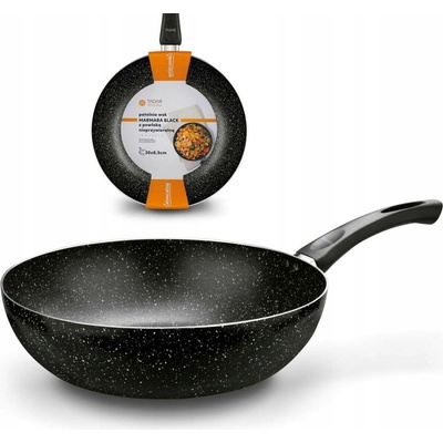 Pánev WOK na indukci Tadar Marmara Black 30 x 8,5 cm