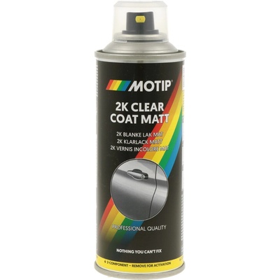 MOTIP 2K CLEAR COAT - 2-komponentný číry lak v spreji (bezfarebný matný, 0,2 L)
