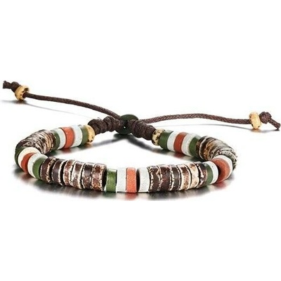 Impress Jewelry náramek z přírodních kamenných korálků Natural Stone Wood BL-429