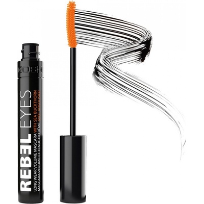 Gosh Rebel Eyes řasenka pro objem a oddělení řas 002 Carbon Black 10 ml