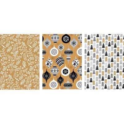 Ditipo Baliaci papier Golden Christmas rôzne druhy 2 m x 70 cm, 1 ks