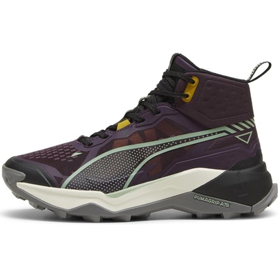 Puma Dámska turistická obuv EXPLORE NITRO 2 MID W fialová čierna svetlo zelená mix