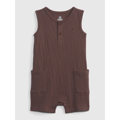 GAP Baby overal s kapsami Hnědá