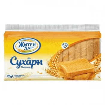 Житен дар Сухари пшенични Житен Дар 125гр