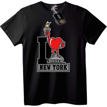 NOONEBRAND Тениска Обичам New York - 2XL, White