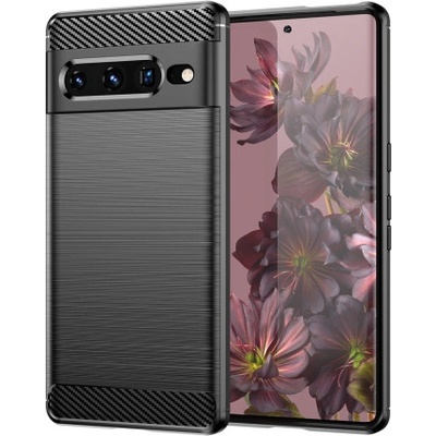 Púzdro MG Carbon Case Flexible Google Pixel 7 Pro, čierne
