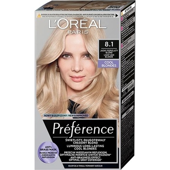 L'Oréal L'Oréal Préférence Боя за коса, 8.1 Light Ash Blonde