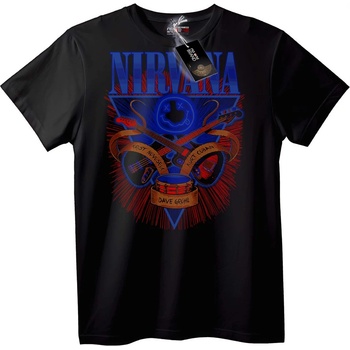 NOONEBRAND Тениска Nirvana Група - L, Black