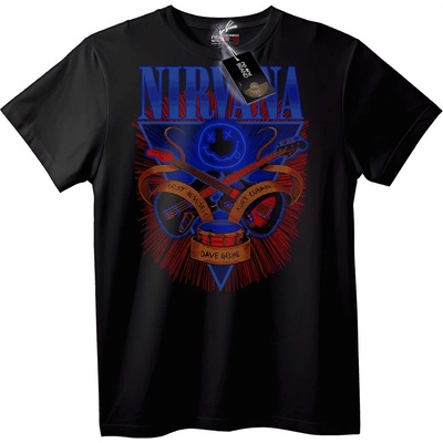 NOONEBRAND Тениска Nirvana Група - L, Black