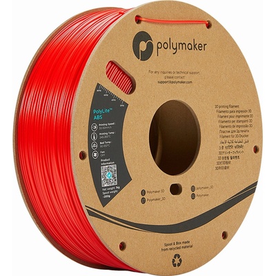 Polymaker PolyLite ABS Red, 1,75 mm, 1 kg
