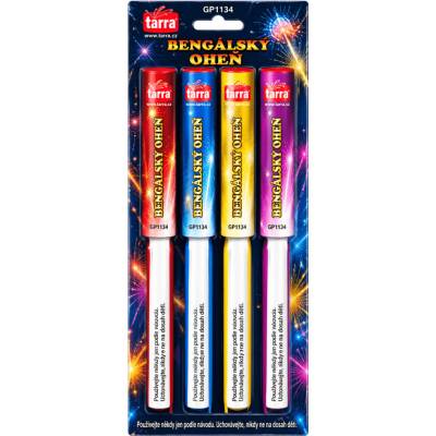 Tarra pyrotechnik BENGÁLSKÝ OHEŇ POCHODEŇ 4 barvy