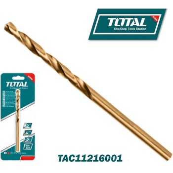 TOTAL Свредло за метал TOTAL TAC11216001 Industrial, HSS-CO, DIN 338, 16 мм (UNI-08643)
