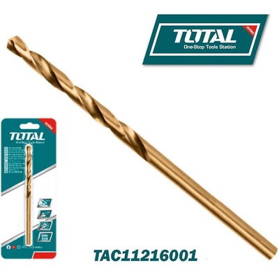 TOTAL Свредло за метал TOTAL TAC11216001 Industrial, HSS-CO, DIN 338, 16 мм (UNI-08643)