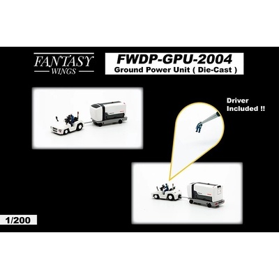 JC Wings Airport Accessories Ground Power Unit Set 1:200