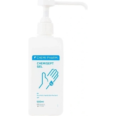Chemi-Pharm Chemisept Gel dezinfekcia na ruky s pumpičkou 500 ml