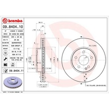 BREMBO Brzdový kotúč 09840411