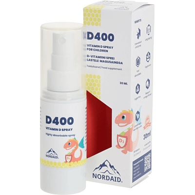 Nordaid Витамин D3 400 IU спрей за уста 30 ml | Nordaid (010270 NRD)