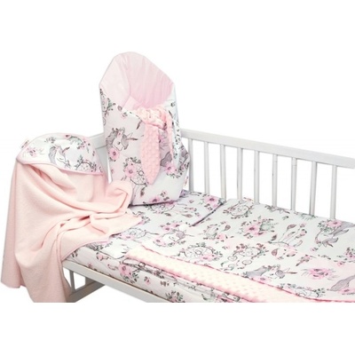 Baby Nellys 6dílná sada Sny Jednorožce růžová 135 x 100 cm – Zboží Dáma