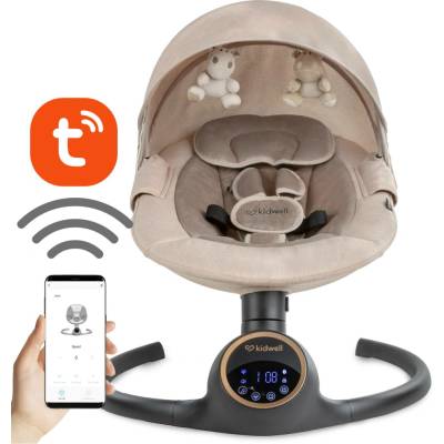 Kidwell REVE 2v1 elektrické houpací křeslo pro miminko s Bluetooth a Tuya ovládáním