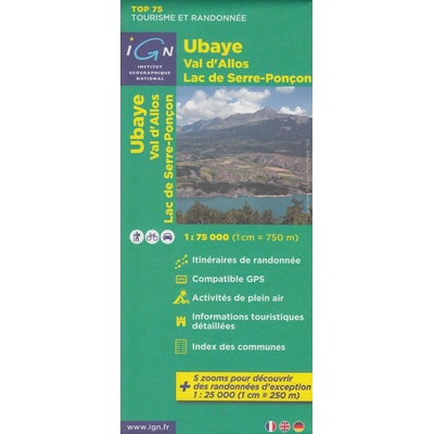 Ubaye Val d´Allos Lac de Serre-Poncon 1:75t mapa IGN