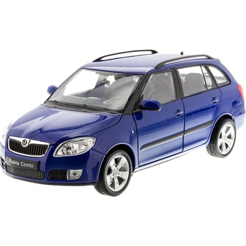 Welly Škoda Fabia Combi II 2009 modrá 1:24