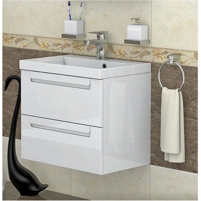 Triano Шкаф с мивка ФРЕЯ 60 cm бял PVC (73588)