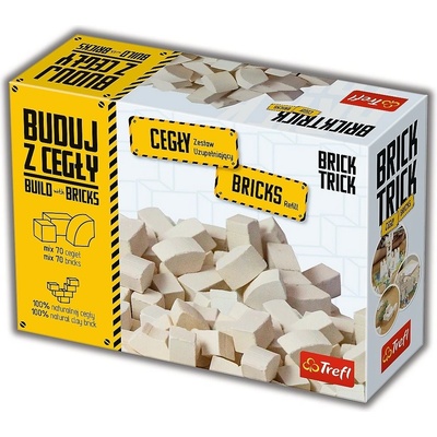 Trefl Brick Trick náhradné tehličky biele 70ks
