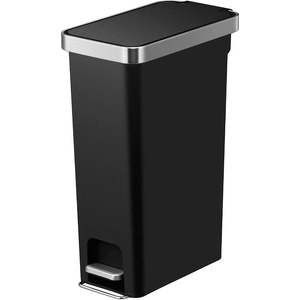 EKO-Europe Кош за отпадъци EKO HANA SLIM с педал (40 л) - черен (EKO 626840 - Black)