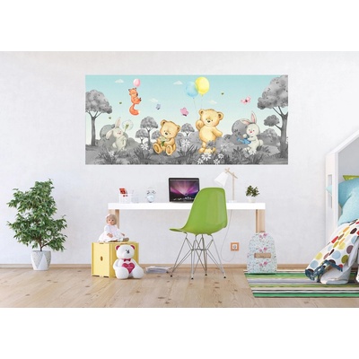 Ag Design FTDNH-5511 Dětská vliesová fototapeta na zed' Zvířecí Dýchánek, rozměry 170 x 75 cm