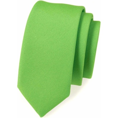 Pánska kravata Slim Lux zelená mat