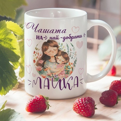 Art gift Чаша с надпис - Чашата на най-добрата майка