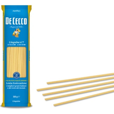 De Cecco Suché bezvaječné semolinové těstoviny Linguine secche No.7 1 kg